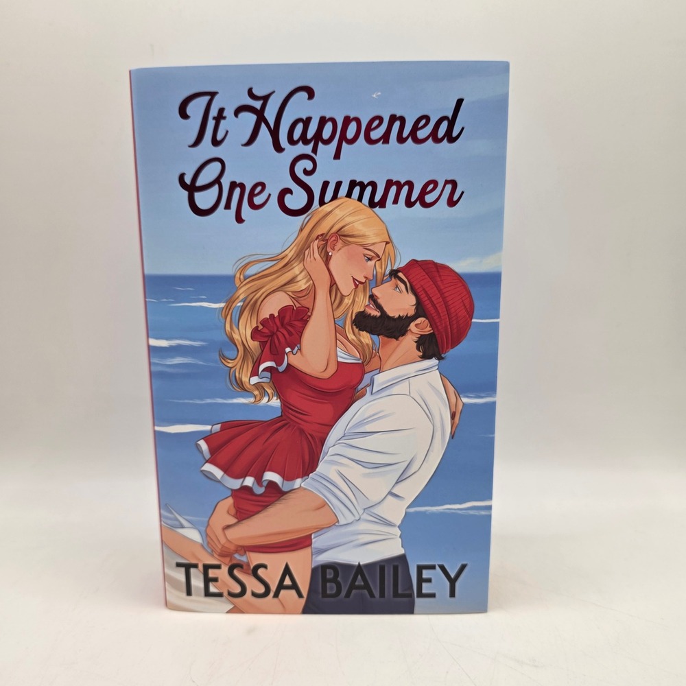 Tessa Bailey It Happened One Summer FairyLoot Exclusive Hardcover Stenciled Edge